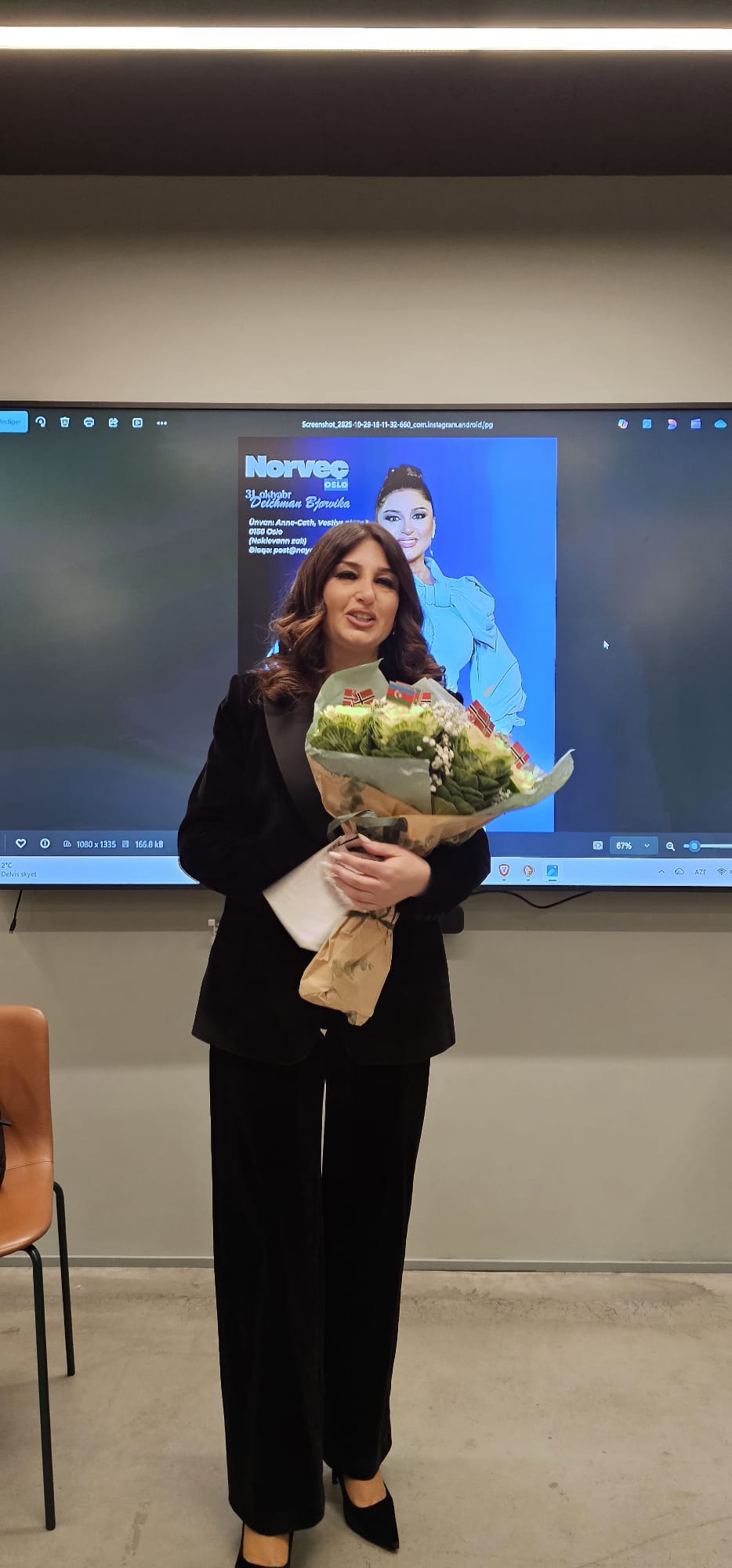 Osloda Dilarə Əliyeva ilə 